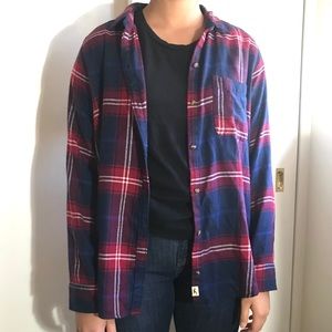 Checkered flannel shirt